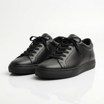 Black Mercer Leather Sneakers